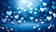 © Frantisek - blue heart bokeh background