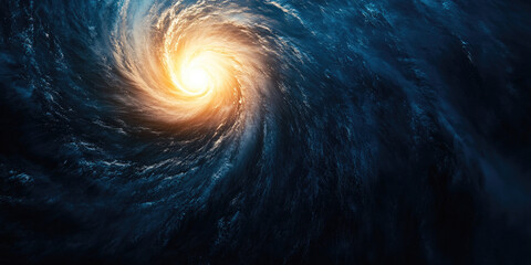 Wall Mural - a mesmerizing spiral galaxy radiates vibrant light and deep cosmic colors, illustrating the beauty a