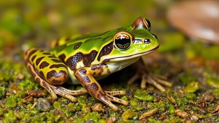 frog on the grass