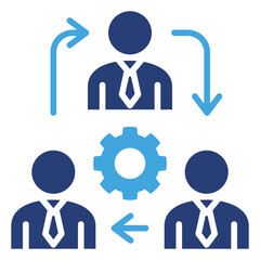 Poster - Teamwork icon sheet multiple style collection