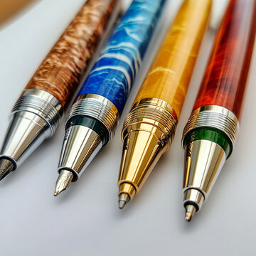 Set of Different Pens 