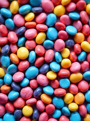 Poster - Colorful Small Stones Create A Visually Appealing Top View Background Image Suitable For Use On Cellphone Or Mobile Phone Screens. 00002
