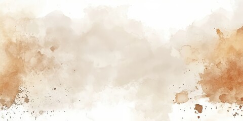 Poster - Elegant Beige Watercolor Background with Soft Textures and Subtle Variations for Artistic and Creative Applications