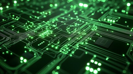 Poster - intricate digital circuit design with glowing neural network pathways representing the interconnecte