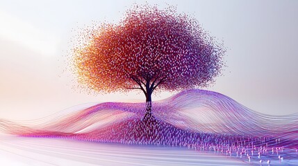 Poster - An abstract and captivating 3D visualization of an intricate neural network model showcasing a dynamic interplay of vibrant synaptic connections bursting energy