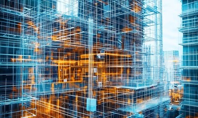 Poster - Abstract Digital Twin of Construction Project Showcasing Progress Material Usage and Timeline Management ,