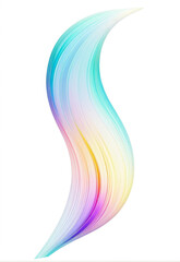 Wall Mural - Colorful irregular curve background decorative pattern cut-free material