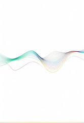 Wall Mural - Colorful line wavy line type dynamic picture
