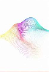 Wall Mural - Abstract Creative Color Gradient Line Pattern Elements