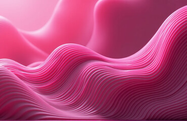 Aufkleber - The Background Features Pink Smooth Abstract Lines Generated By An Ai System With A Focus On Artistic Creation And Uniqueness. 00002