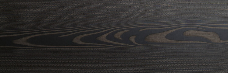 Poster - The Texture Of Exotic Black Oak Wood Veneer Is Characterized By Its Distinctive Fine Grain Pattern And Rich Appearance. 00001