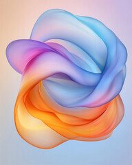 Poster - a twisting, incandescent design featuring smooth, pulsating energy bands in blue and purple,