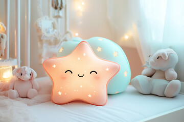 Poster - P An adorable notepad with a happy star and s