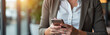 © fotoluigi868 - Woman Uses Smartphone To Touch Pay Button On Mobile App For Online Shopping And Banking, Transactions Are Then Processed Successfully. 00001