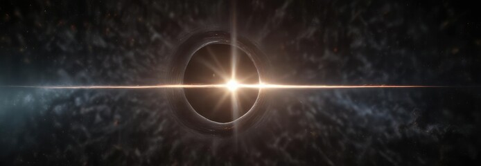 Wall Mural - a star being pulled into a black hole's event horizon , star, astronomy