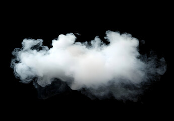 Wall Mural - white smoke on a black background, smoke in the air, a white cloud of vapor from a vape or e-cigaret