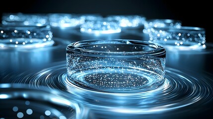 Poster - Futuristic data visualization showcasing the dynamic flow and energy of a high tech system  Smooth