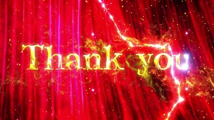 Poster - Thank you 3D creative design beautiful cinema