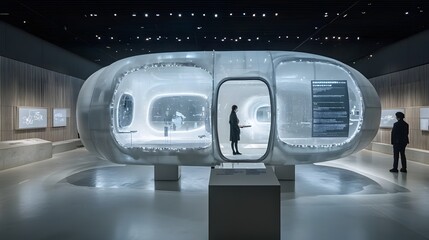 Poster - cutting edge digital innovation showcased in captivating futuristic display an immersive and visiona