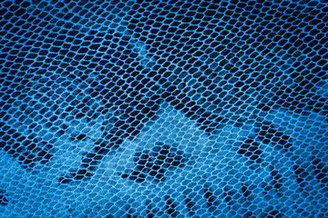 Wall Mural - blue abstract fabric texture. textiles with snakeskin patterns