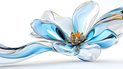 Elegant glass flower art