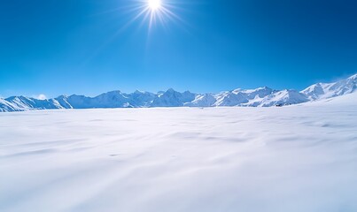 Poster - Majestic panoramic landscape of the Himalayas captured in a stunning photograph.