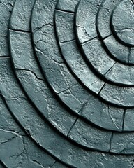 Poster - Mesmerizing Metallic Silver Scales on a Deep Blue Backdrop Create Hypnotic Allure