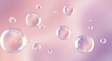 Poster - pink water drops