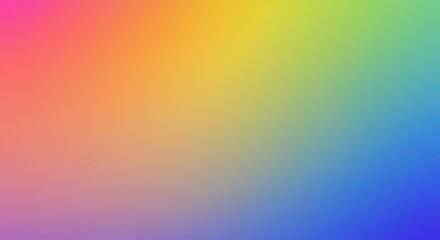 Poster - rainbow gradient: a vibrant and smooth blend of rainbow colors creates a captivating gradient backgr