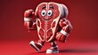 © Meeza - A cute anthropomorphic steak character with a cheerful expression, blending food and fantasy