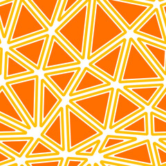 Poster - Abstract pattern of triangles. Rounded solid shapes in frames. Big triangles size. Single color tone style. Repeatable pattern. Amazing vector tiles. Seamless vector illustration.