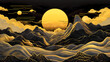 © Longo - Full moon over the golden mountains