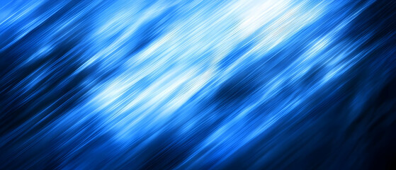 Poster - Blue banner background with diagonal lines and a dark blue color