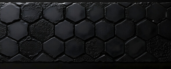 Poster - 3D render of a black abstract background