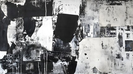 Aufkleber - Abstract Grunge Textured Wall Background with Aged and Weathered Decaying Patterns