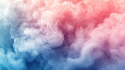 Wall Mural - Pastel smoke swirls, abstract background, studio shot, design element