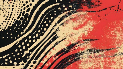 Aufkleber - Explosive Abstract Vibrant Energetic Ink Splatter Grunge Textured Digital Background Design