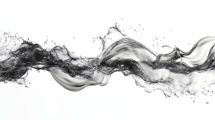 Fototapete - Explosive and dynamic splash of liquid paint or ink creating a chaotic powerful and turbulent abstract texture with blended colors flowing movement and a transparent viscous suggestive of an aquatic