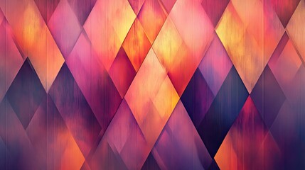 Poster - Abstract diamond pattern with silky matte textures and a refined shimmer gradient.