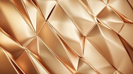 Poster - Abstract luxury background with overlapping diamond shapes and smooth, shimmering ombre tones.