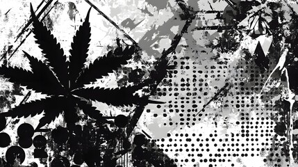 Aufkleber - Grunge Abstract Monochrome Ink Splatter and Blotted Textured Background for Digital Art or Creative Design