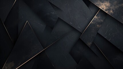 Poster - Dark marble-inspired abstract background with diamond patterns and a luxury finish.