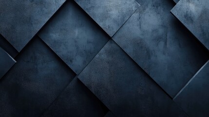 Poster - Dark marble-inspired abstract background with diamond patterns and a luxury finish.