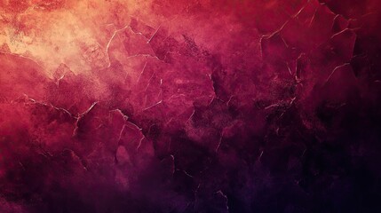 Poster - Deep wine-colored background with polygonal geometric patterns, shadow layering, and a grainy noise effect.