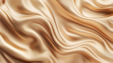 Poster - Elegant champagne silk fabric with smooth ripples and a luxurious sheen. Perfect for premium design.