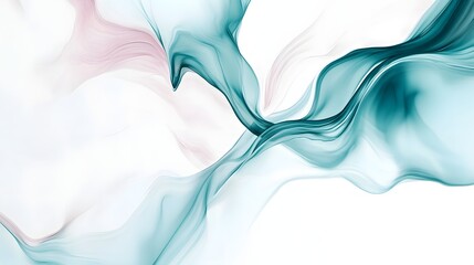 Poster - Mesmerizing Abstract Fluid Motion Background with Elegant Swirling Shapes and Colors