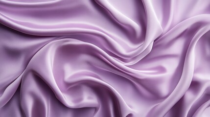 Poster - Light lavender satin with delicate curves and shimmering highlights. Luxury abstract design.
