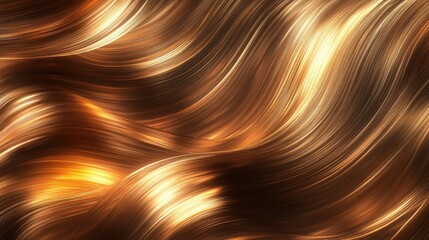 Poster - Rose gold satin silk texture with flowing lines and a silky soft touch. High-class background.