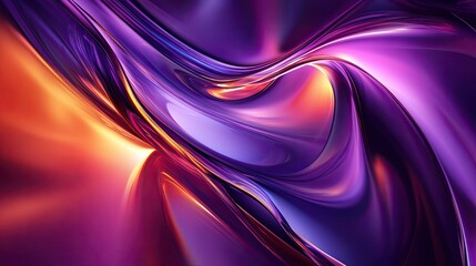 Poster - Royal purple satin with soft draping and a deep rich texture. Premium abstract background.
