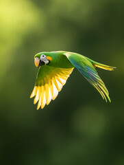 Wall Mural - Yellow and green parrot